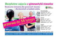 Przerwa w zajęciach gimnastyki stawów